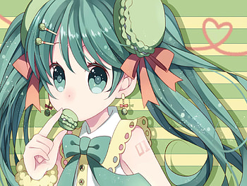 Baby Miku, blue, cute, baby, vocaloid, beauty, miku, chibi, vocaloids, hatsune, chibi miku, blue eyes, hatsune miku, twintail, blue hair, aqua, beautiful, anime, pretty, heart HD wallpaper