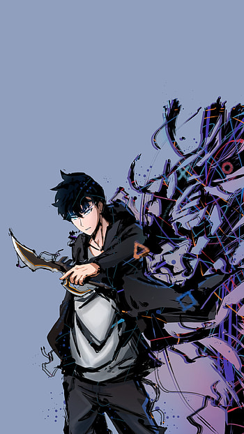 Solo Leveling: Sung Jin-Woo Anime Power-Up, Sung Jin-Woo, Anime, Solo Leveling HD phone wallpaper