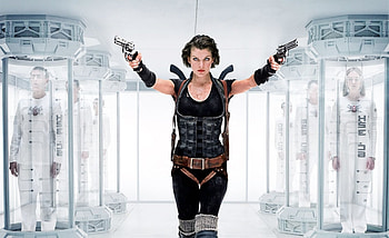 Milla Jovovich, Alice in Resident Evil, Movie poster HD wallpaper