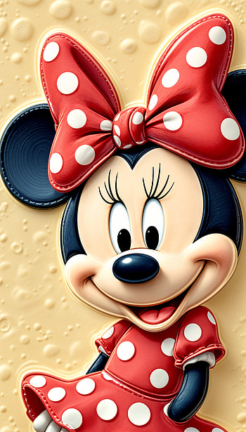 Minnie Mouse : A Fun and Cheerful Background, red dress, Disney HD phone wallpaper