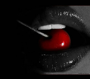 Cherry Red Lips, red lips, hot red lips, cherry, hot lips, sexy red lips, sexy lips HD wallpaper