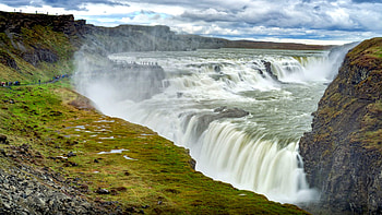Gullfoss Waterfall, Iceland, , resolution HD wallpaper