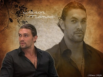 Jason Momoa, actor, black shirt, momoa mafia HD wallpaper