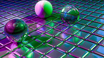 Reflection, Shine, 3D, Brilliance, Form, Forms, Balls, Cuba HD wallpaper