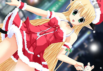 Ichigo Christmas, sexy, girl, nice, anime, pretty, christmas, red, lovely, santa HD wallpaper