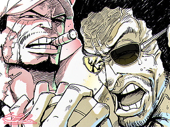 Akainu and Aokiji, Anime, One Piece, Akainu (One Piece), Kizaru (One Piece) HD wallpaper