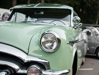 Cars, Lights, Car, Headlights, Retro, Oldtimer, Vehicle HD wallpaper