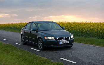 Volvo S40 Classic, , highway, 2011 cars, sunset, 2011 Volvo S40, Volvo HD wallpaper