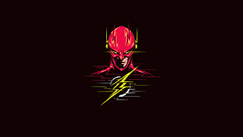 Flash Minimalism 2020, flash, superheroes, artwork, artist, minimalism, behance HD wallpaper