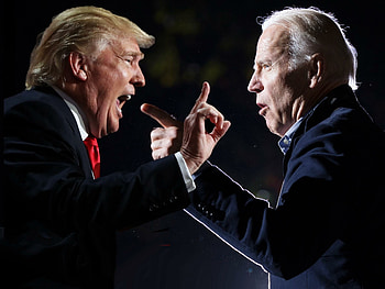 Donald Trump, Joe Biden HD wallpaper