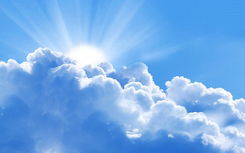 Clouds Blue Sky Background HD wallpaper