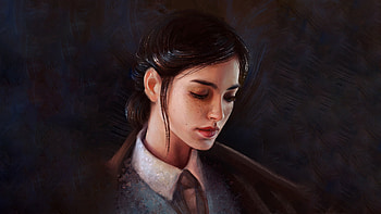 Girl With Frackles , artist, artwork, digital-art, artstation HD wallpaper