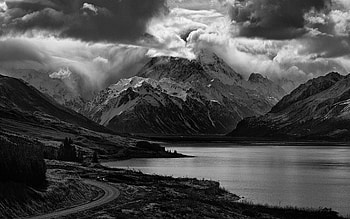 Highlands - Scotland, Scottish Highlands, Scotland, Highlands of Scotland, Black and White HD wallpaper