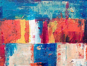 Colorful abstract painting with bold textures and vibrant tones. HD wallpaper