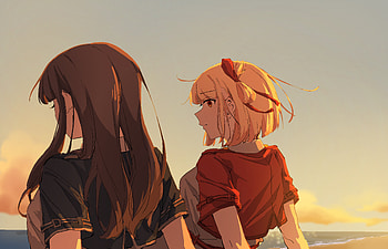Chisato Nishikigi & Takina Inoue, Takina Inoue, Chisato Nishikigi, Anime, Lycoris Recoil HD wallpaper