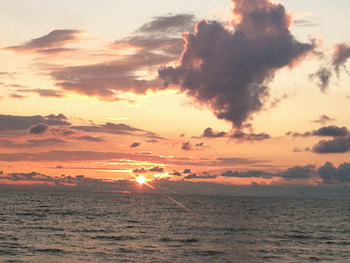 Lake Ontario Sunset, clouds, lake ontario, lake, sunset HD wallpaper