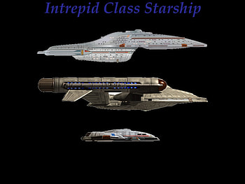 Star Trek - Intrepid Class Starships, space, ships, tv, startrek HD wallpaper