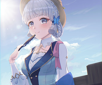 Kamisato Ayaka, Kamisato Ayaka (Genshin Impact), video game, Genshin Impact HD wallpaper