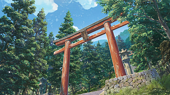 Makoto Shinkai, Kimi no Na Wa, Asia trees HD wallpaper