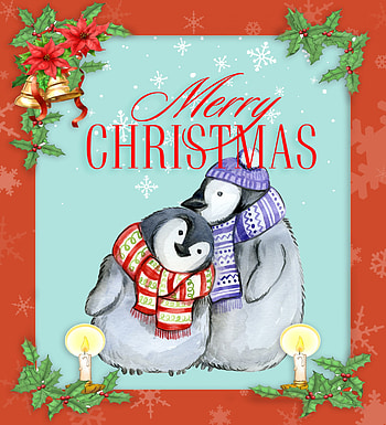 Holiday, Christmas Penguin HD phone wallpaper
