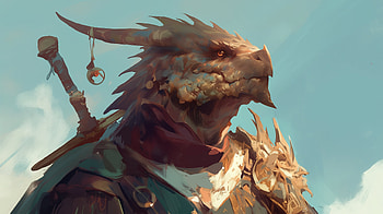 Epic Dragonborn Warrior, Dragonborn, RPG, warrior HD wallpaper