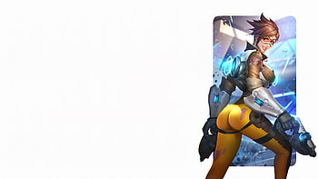 artwork, Overwatch, Blizzard Entertainment, Tracer HD wallpaper