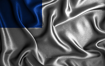 San Sebastian flag, , silk wavy flags, spanish cities, Day of San Sebastian, Flag of San Sebastian, fabric flags, 3D art, San Sebastian, cities of Spain, San Sebastian 3D flag HD wallpaper