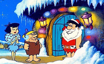 A Flintstones Christmas Carol, snow, christmas, betty, fred, flintstone, barney, carol HD wallpaper