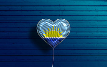 I Love Riohacha, , realistic balloons, blue wooden background, Day of Riohacha, Colombian cities, flag of Riohacha, Colombia, balloon with flag, cities of Colombia, Riohacha flag, Riohacha HD wallpaper
