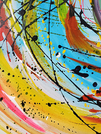 Abstract, Drops, Spray, Paint, Canvas HD phone wallpaper