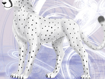 whitw anime cheetah, cheetah, anime HD wallpaper