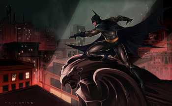 Batman Gotham City Art, batman, superheroes, artwork, digital-art, deviantart HD wallpaper