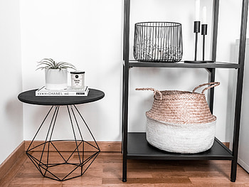 Rattan basket, Ikea HD wallpaper