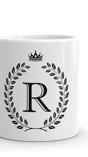 R Name Ka, White, Mug HD phone wallpaper