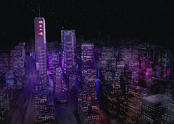 Night City Buildings Minimal , buildings, minimalism, minimalist, artist, artwork, digital-art HD wallpaper