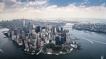 Manhattan (Travels), Aerial view, Lower Manhattan, Urban cities HD wallpaper