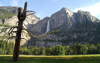 Landscape, Mountains, Waterfalls HD wallpaper