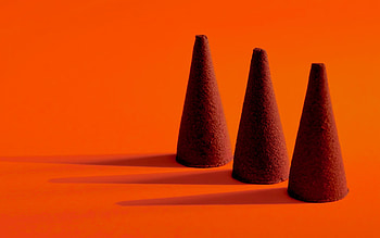 chocolates, chocolate concepts, sweets, chocolate trees, orange background HD wallpaper