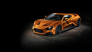 Sports car, orange, Zenvo ST1 HD wallpaper