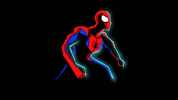 Spider Man 2023, spider-man-across-the-spider-verse, spiderman, superheroes, artwork, artist, 2023-movies, movies, dark, black, minimalism, minimalist HD wallpaper