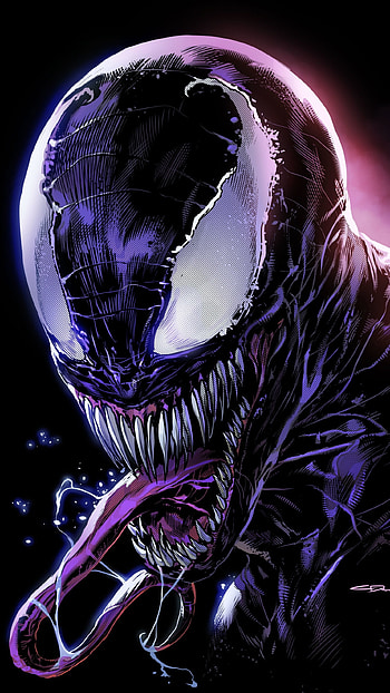 Venom, Marvel Black Venom HD phone wallpaper