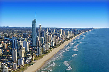 Australia, modern, city, beach HD wallpaper