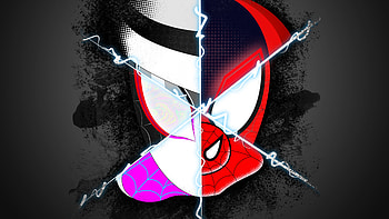 Spider Verse Spiderman Faces Artwork , spiderman-into-the-spider-verse, spiderman, movies, superheroes, artwork, artist, digital-art, behance HD wallpaper
