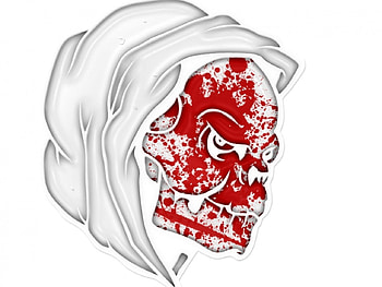 skull, white HD wallpaper