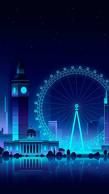 London Eye, Ferris wheel HD phone wallpaper