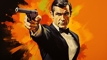 Iconic Spy Hero - James Bond Inspired Art, James Bond, gun, Spy, portrait HD wallpaper