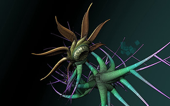 Plant, 3D, Branches, Branch, Predator HD wallpaper