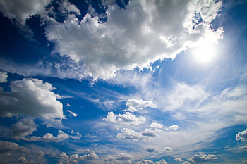 Blue Sky Summer, sky, summer, clouds, nature HD wallpaper