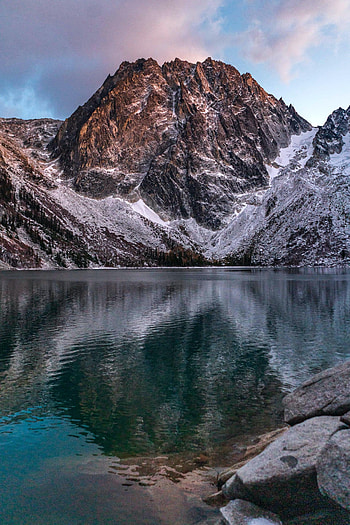 Nature, Stones, Rocks, Vertex, Top, Lake, Reflection HD phone wallpaper