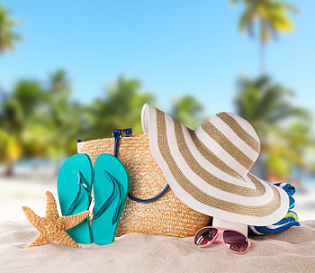 Summer Vacation, acessories, summer, vacation, beach HD wallpaper